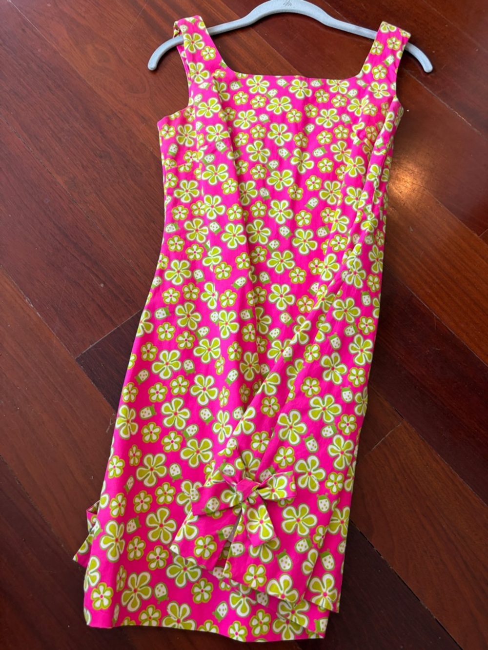 Lilly Pulitzer Hot Pink & Yellow Floral Tank Dress - Picture 2 of 3